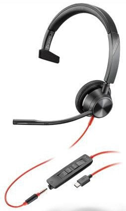 Poly Blackwire 3315 USB-C und 3.5mm Mono Poly Blackwire 3315 USB-C und 3.5mm Mono